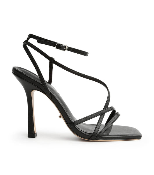 Black Tony Bianco Franci Black Kid 10.5cm Strappy Heels | ZANZX18595