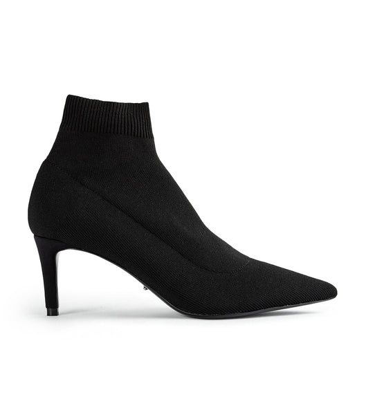 Black Tony Bianco Gwen Black Sock Knit 6.5cm Ankle Boots | AZADF55260