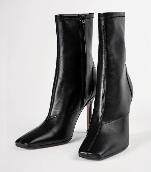 Black Tony Bianco Halsey Black Como 10.5cm Heeled Boots | ZAXBR55779