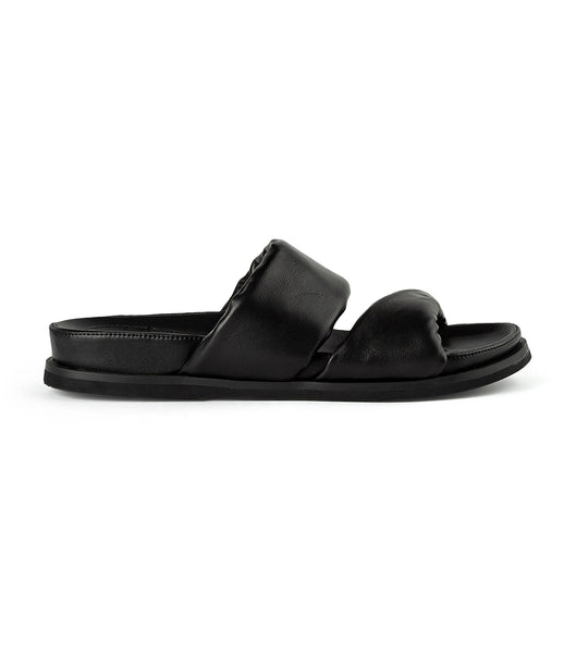 Black Tony Bianco Henry Black Nappa 3.5cm Sandals | ZAEAH54616