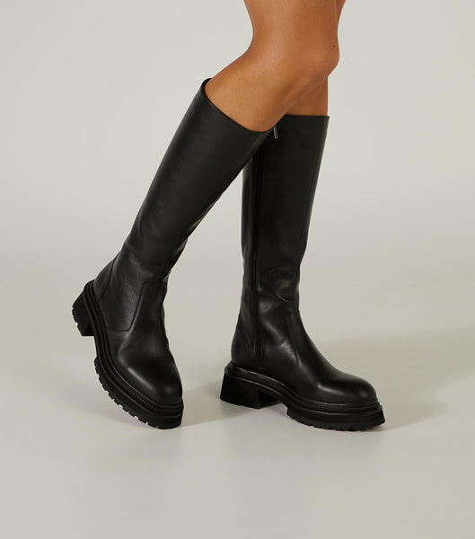 Black Tony Bianco Hitch Black Venice 5.5cm Combat Boots | BZASD28016