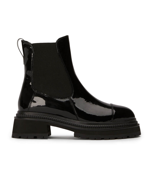 Black Tony Bianco Hurricane Black Hi Shine 5.5cm Combat Boots | EZAHC11797