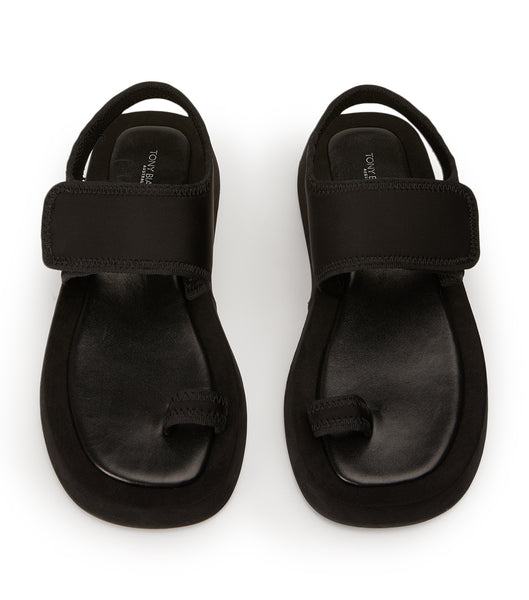 Black Tony Bianco Iso Black Neoprene 3.5cm Sandals | TZAPQ34355