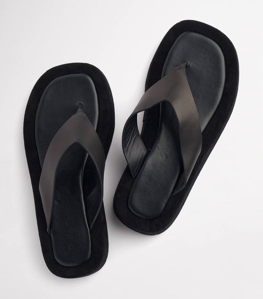 Black Tony Bianco Ives Black Como 3.5cm Sandals | ZADFL18051