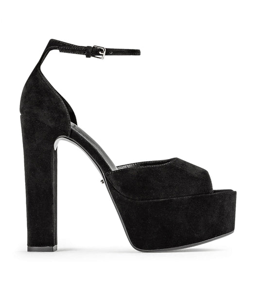 Black Tony Bianco Jayze Black Suede 14cm Event Heels | LZASX81164