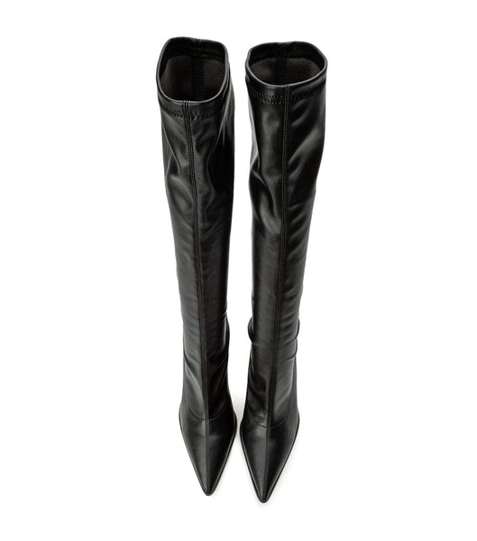 Black Tony Bianco Knight Black Venezia 9.5cm Heeled Boots | LZATR24348