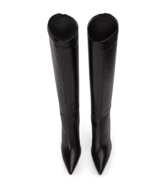 Black Tony Bianco Kortez Black Venice 9.5cm Stiletto Boots | EZAVG82594