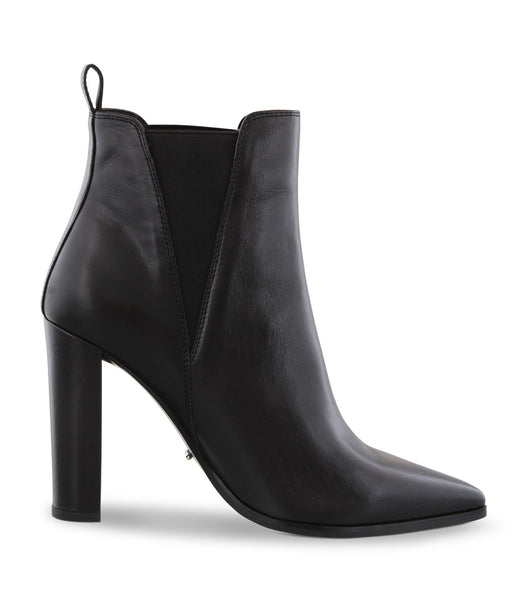 Black Tony Bianco Leigh Black Como 10.3cm Heeled Boots | AZADF49025