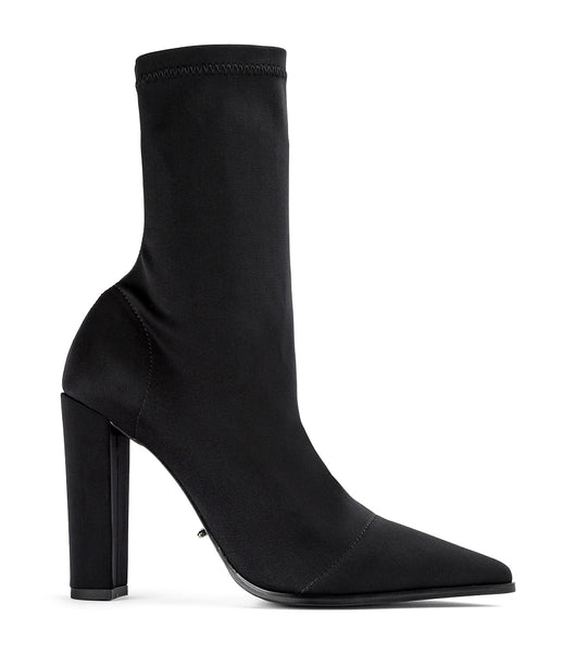 Black Tony Bianco Lila Black Lycra 10.3cm Heeled Boots | ZZANQ73495