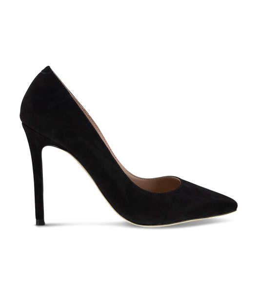 Black Tony Bianco Lotus Black Kid Suede 10.3cm Stiletto Heels | BZASD14707