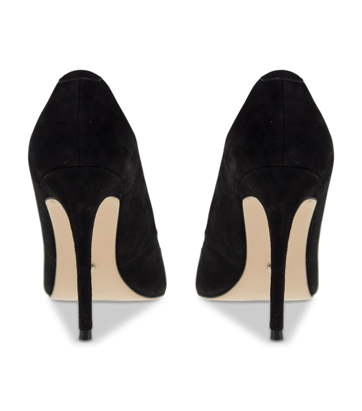 Black Tony Bianco Lotus Black Kid Suede 10.3cm Event Heels | ZAJBT21779