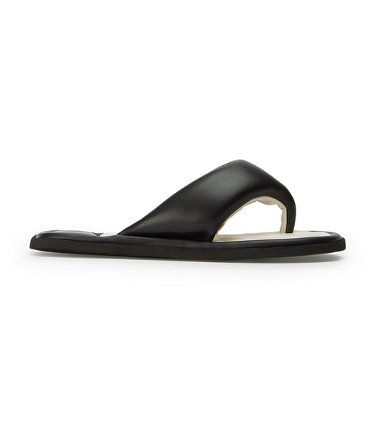 Black Tony Bianco Nikki Black Nappa Sandals | ZAJZR23245