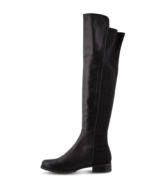 Black Tony Bianco Panache Black Luxe/Black Micro Stretch 3cm Knee High Boots | UZAND25354