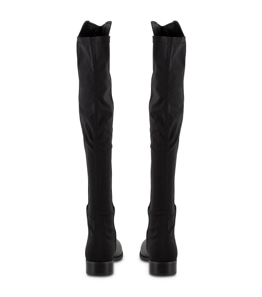 Black Tony Bianco Panache Black Luxe/Black Micro Stretch 3cm Knee High Boots | UZAND25354