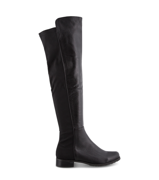 Black Tony Bianco Panache Black Luxe/Black Micro Stretch 3cm Knee High Boots | UZAND25354