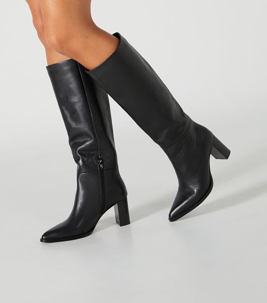 Black Tony Bianco Peppe Black Como 7.5cm Heeled Boots | UZATG27231