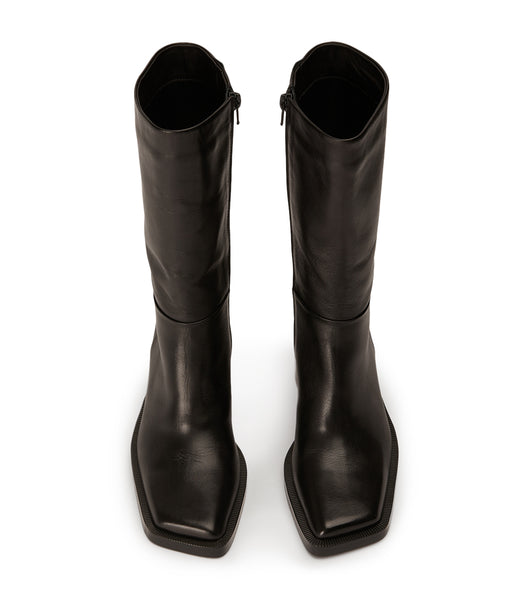 Black Tony Bianco Prestige Black Como 8cm Knee High Boots | XZAGW64425