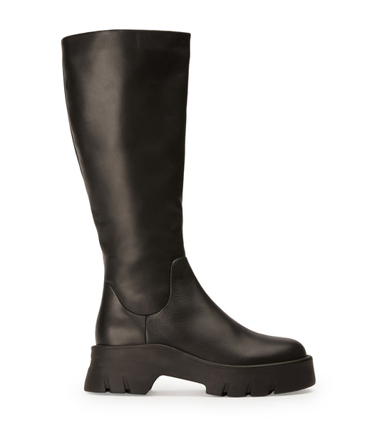 Black Tony Bianco Rage Black Turin 5.5cm Knee High Boots | FZAUI43093