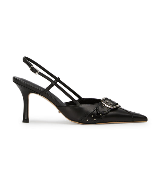 Black Tony Bianco Sadie Black Como 8cm Court Shoes | TZAPQ37085