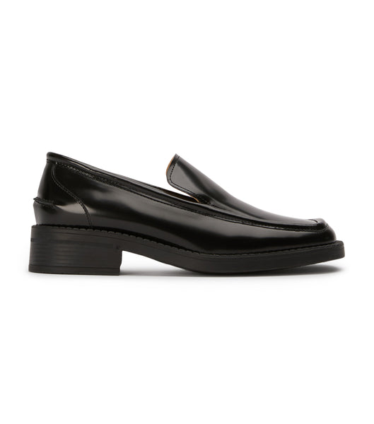 Black Tony Bianco Teddy Black Hi Shine 4cm Loafers | TZAPQ55071