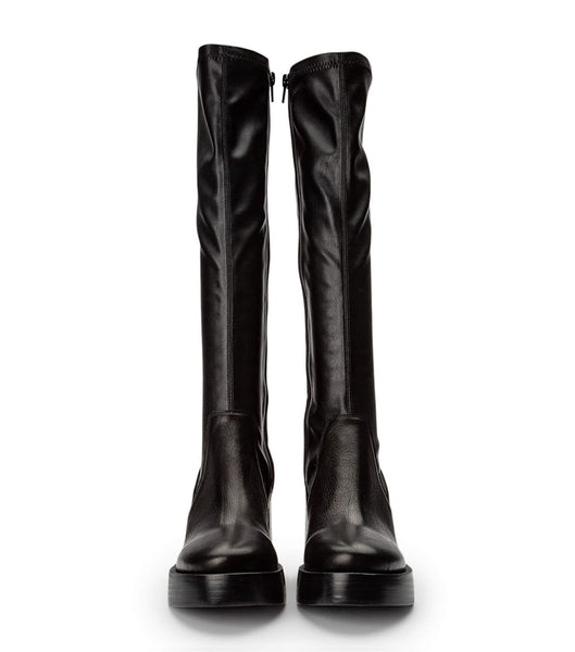 Black Tony Bianco Tibby Black Venice/Black Venezia 9cm Platform Boots | DZAVO86439