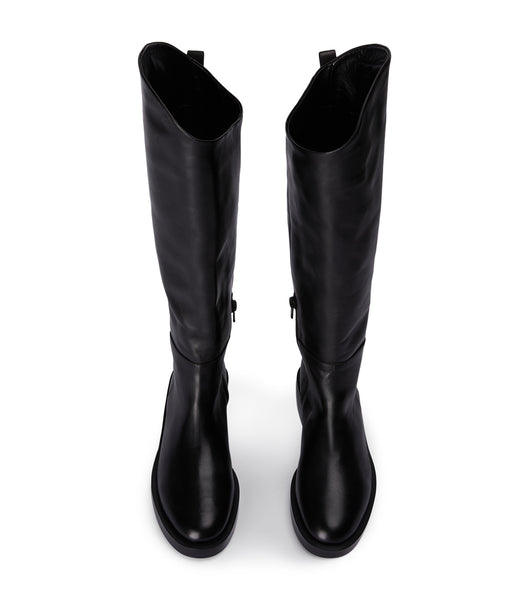 Black Tony Bianco Tyler Black Como 4cm Knee High Boots | UZATG24100