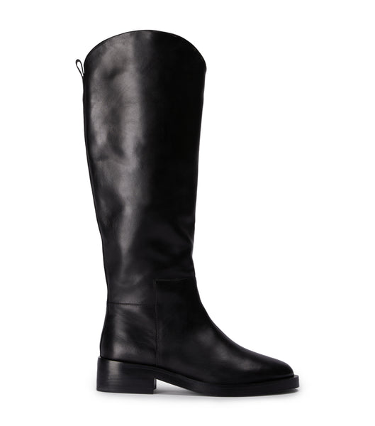 Black Tony Bianco Tyler Black Como 4cm Mid Calf Boots | EZAVG22875