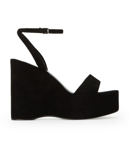 Black Tony Bianco Vesna Black Suede 13cm Platform Shoes | ZAQAV82185