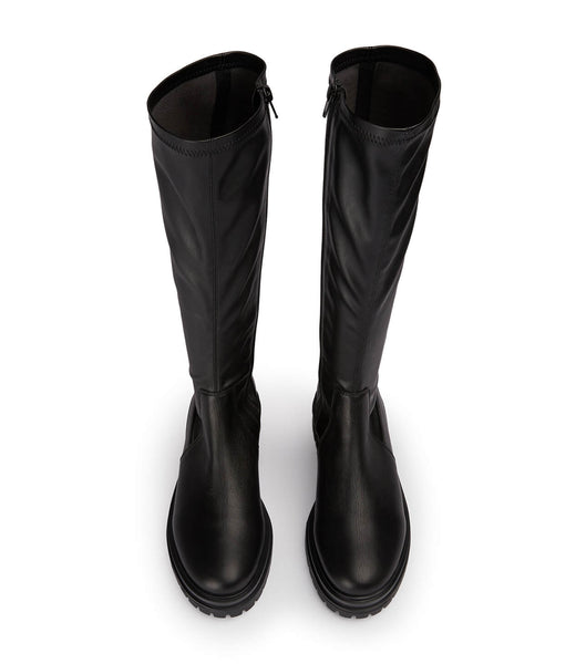 Black Tony Bianco Waze Black Venice/Black Venezia 4.5cm Knee High Boots | AZADF48028