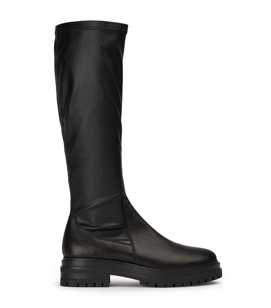 Black Tony Bianco Waze Black Venice/Black Venezia 4.5cm Knee High Boots | AZADF48028