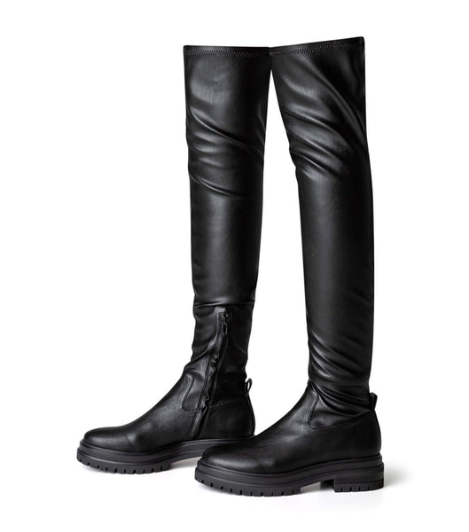 Black Tony Bianco Wild Black Venezia 4.5cm Stretch Boots | UZATG14744