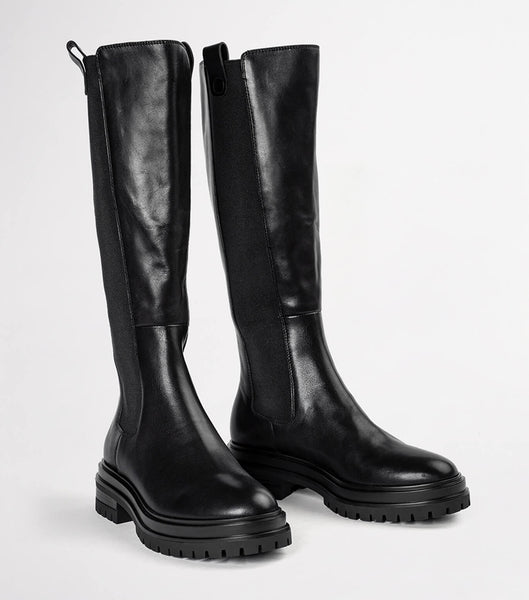 Black Tony Bianco Winx Black Venice 4.5cm Knee High Boots | SZAVO25053