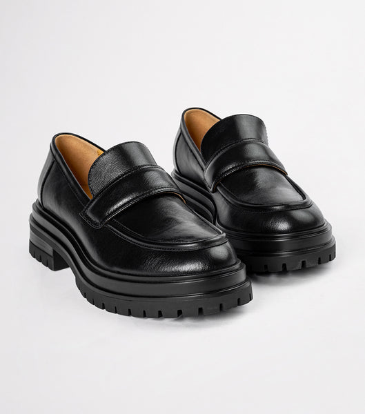 Black Tony Bianco Wiz Black Venice 4.5cm Loafers | ZACIF52580