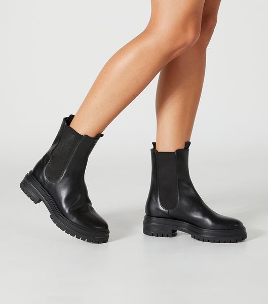 Black Tony Bianco Wolfe Black Como 4.5cm Combat Boots | ZADFL10342