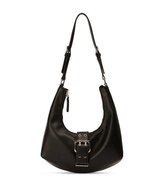 Black Tony Bianco Zali Black Leather Shoulder Bag Accessories | YZAGT44226