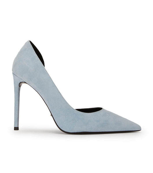 Blue Tony Bianco Alyx Sky Suede 10.5cm Court Shoes | SZANY53578