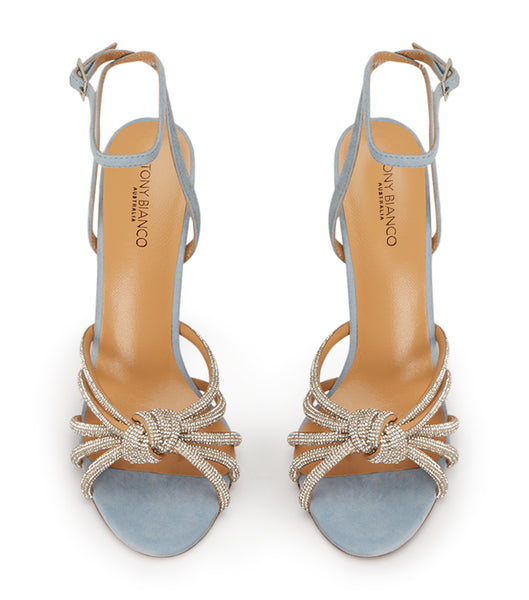 Blue Tony Bianco Kyla Sky Suede 11cm Bridal Heels | AZADF92080