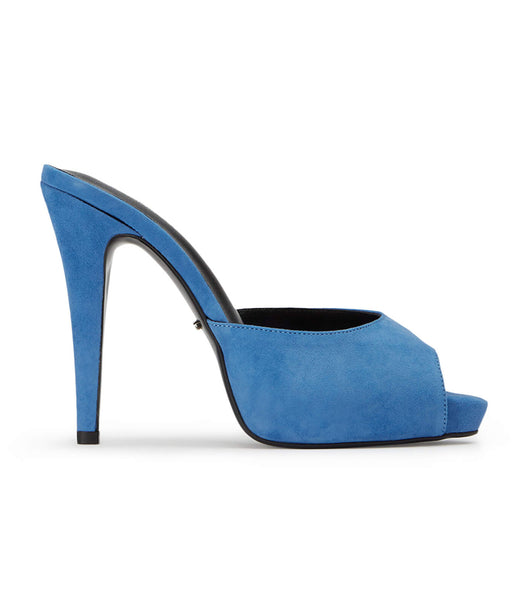 Blue Tony Bianco Love Blue Suede 12cm Platform Shoes | ZADYB38395