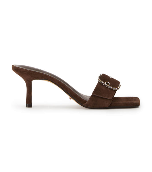 Brown Tony Bianco Amy Espresso Suede 6.5cm Low Heels | ZAJBT14700