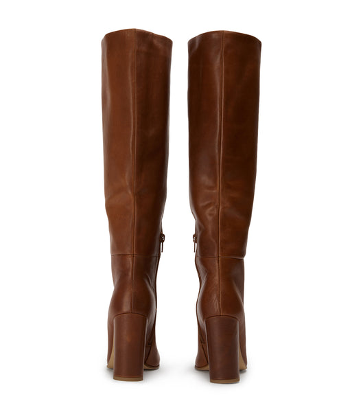 Brown Tony Bianco Boss Cognac 9.5cm Heeled Boots | ZAJKU88816