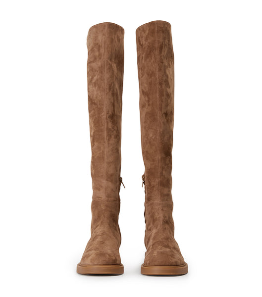 Brown Tony Bianco Chasey Saddle Suede 4.5cm Knee High Boots | ZAJVR49172