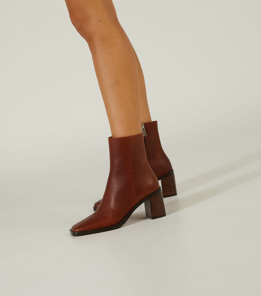 Brown Tony Bianco Dream Cognac 7.5cm Ankle Boots | FZAUI75335