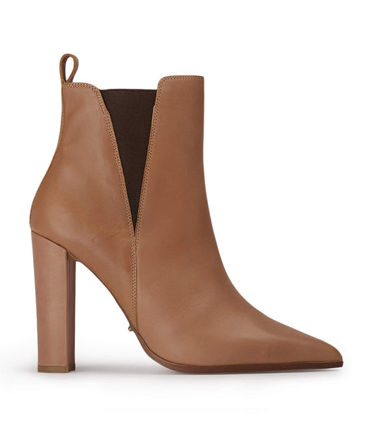 Brown Tony Bianco Leigh Caramel Diesel/Choc Wax 10.3cm Ankle Boots | AZAWC79453