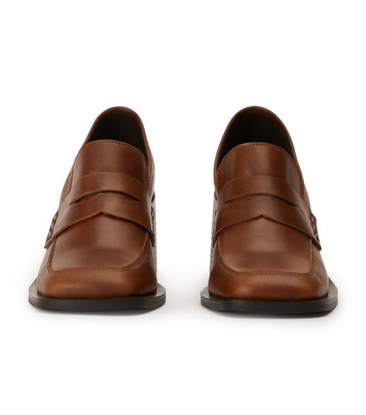 Brown Tony Bianco Lomax Cognac 6.5cm Loafers | MZAHR74254