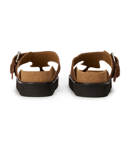 Brown Tony Bianco Marlo Choc Suede 3cm Sandals | LZASX84774