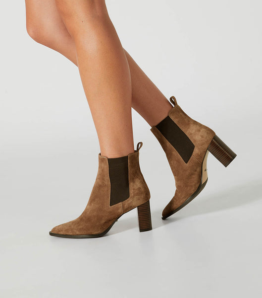 Brown Tony Bianco Piston Saddle Suede 7.5cm Ankle Boots | ZACIF44237