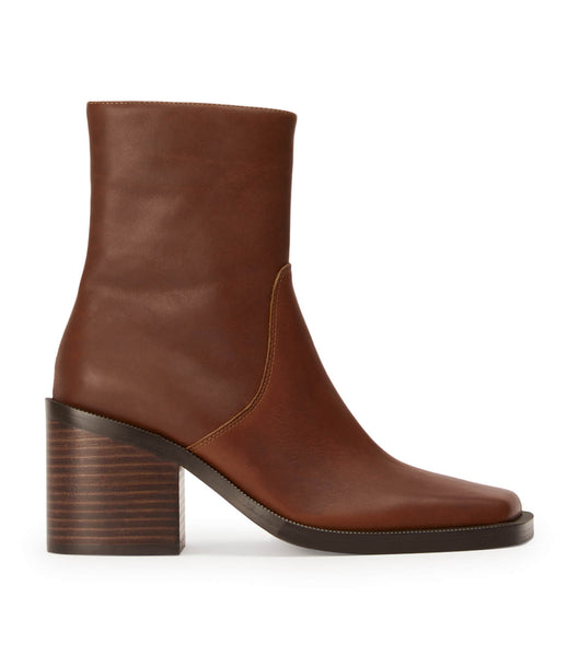 Brown Tony Bianco Prince Cognac 8cm Ankle Boots | AZAWC34184