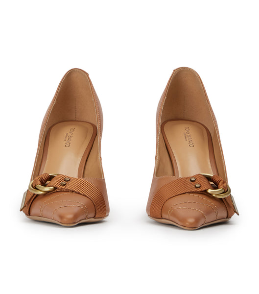 Brown Tony Bianco Saje Tan Como 8cm Court Shoes | ZAZDE12034