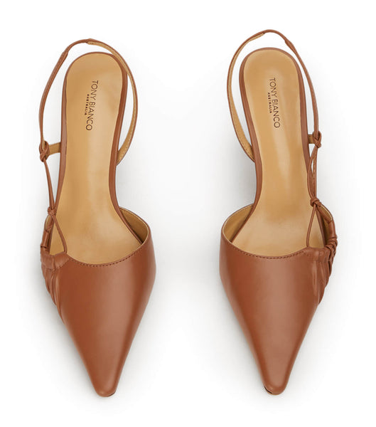 Brown Tony Bianco Sakai Tan Capretto 8cm Event Heels | TZAPQ65933