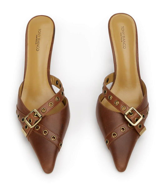 Brown Tony Bianco Savoir Cognac 8cm Court Shoes | ZZANQ93454